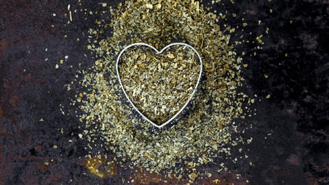 Heart filled with yerba mate