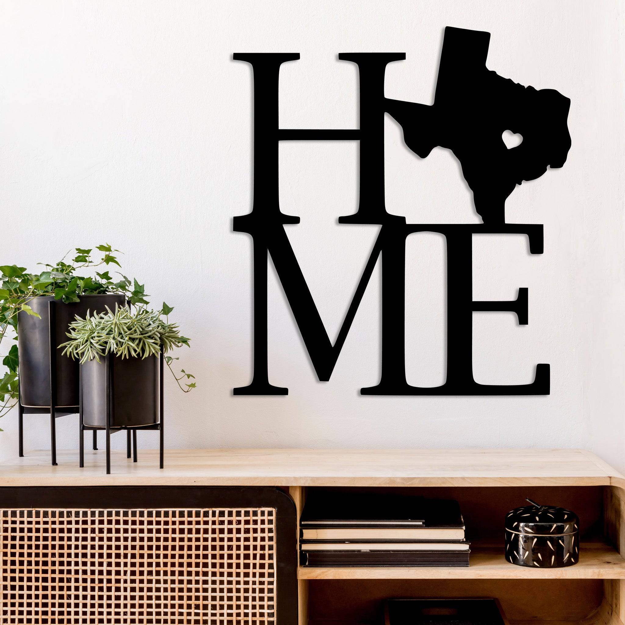 Texas Home - Metal Wall Art