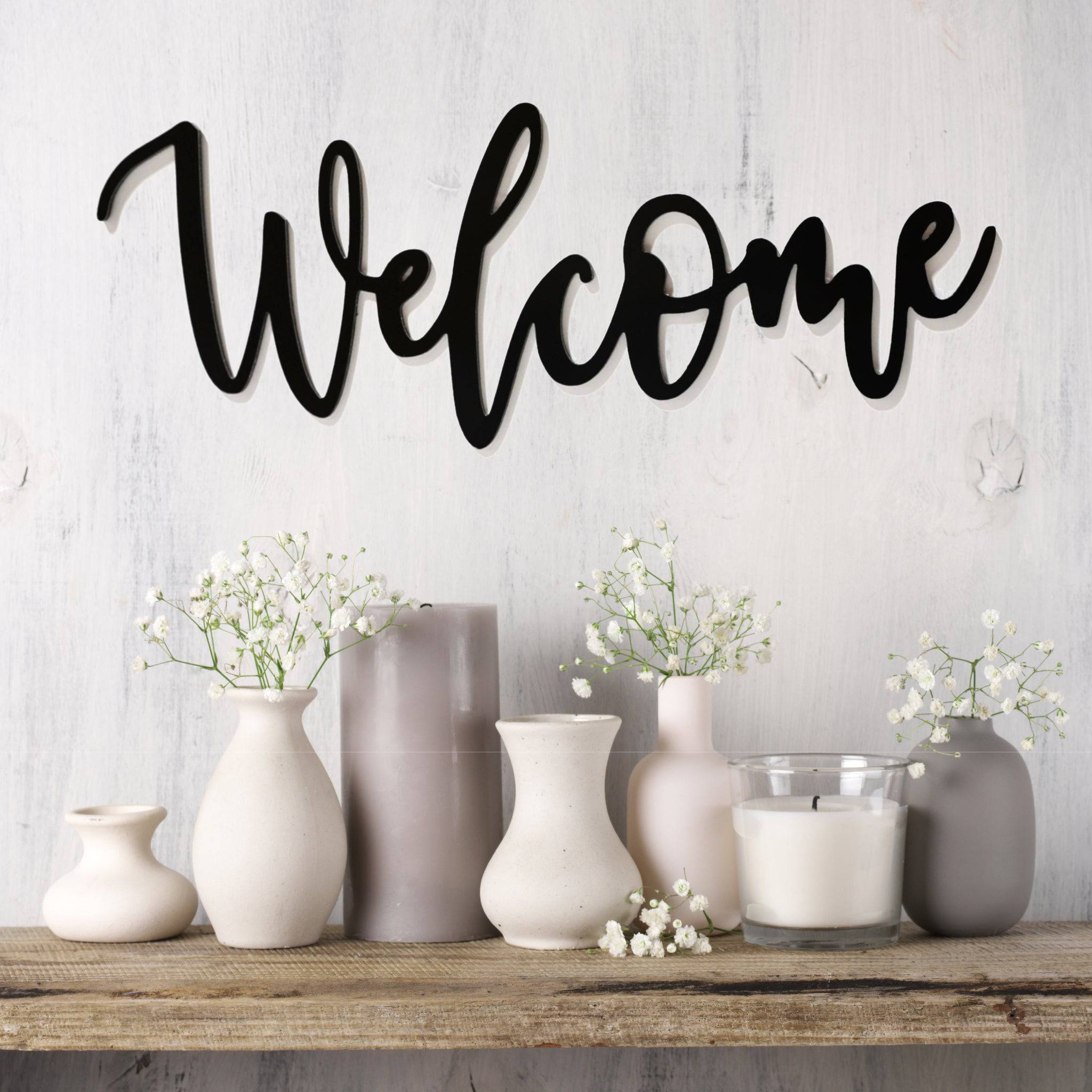 Welcome - Metal Wall Art