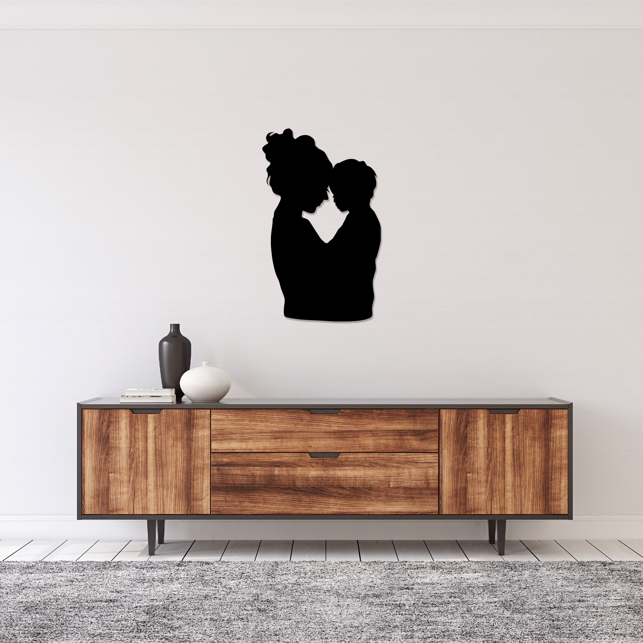 Mommy And Me - Metal Wall Art