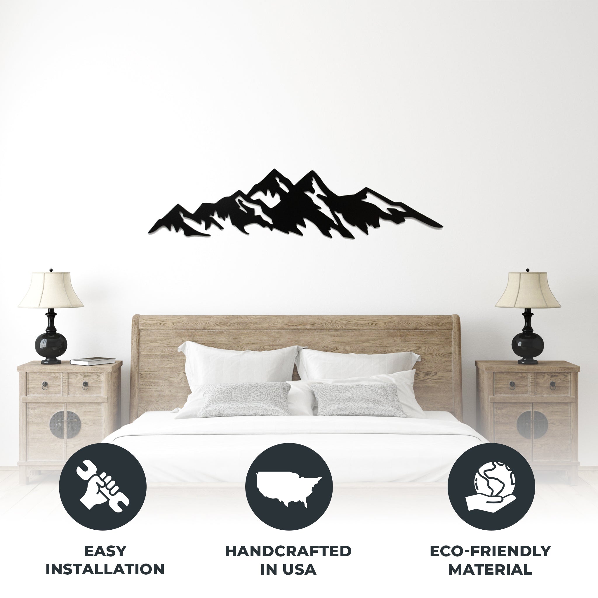 Image of Mountains - Metal Wall Art