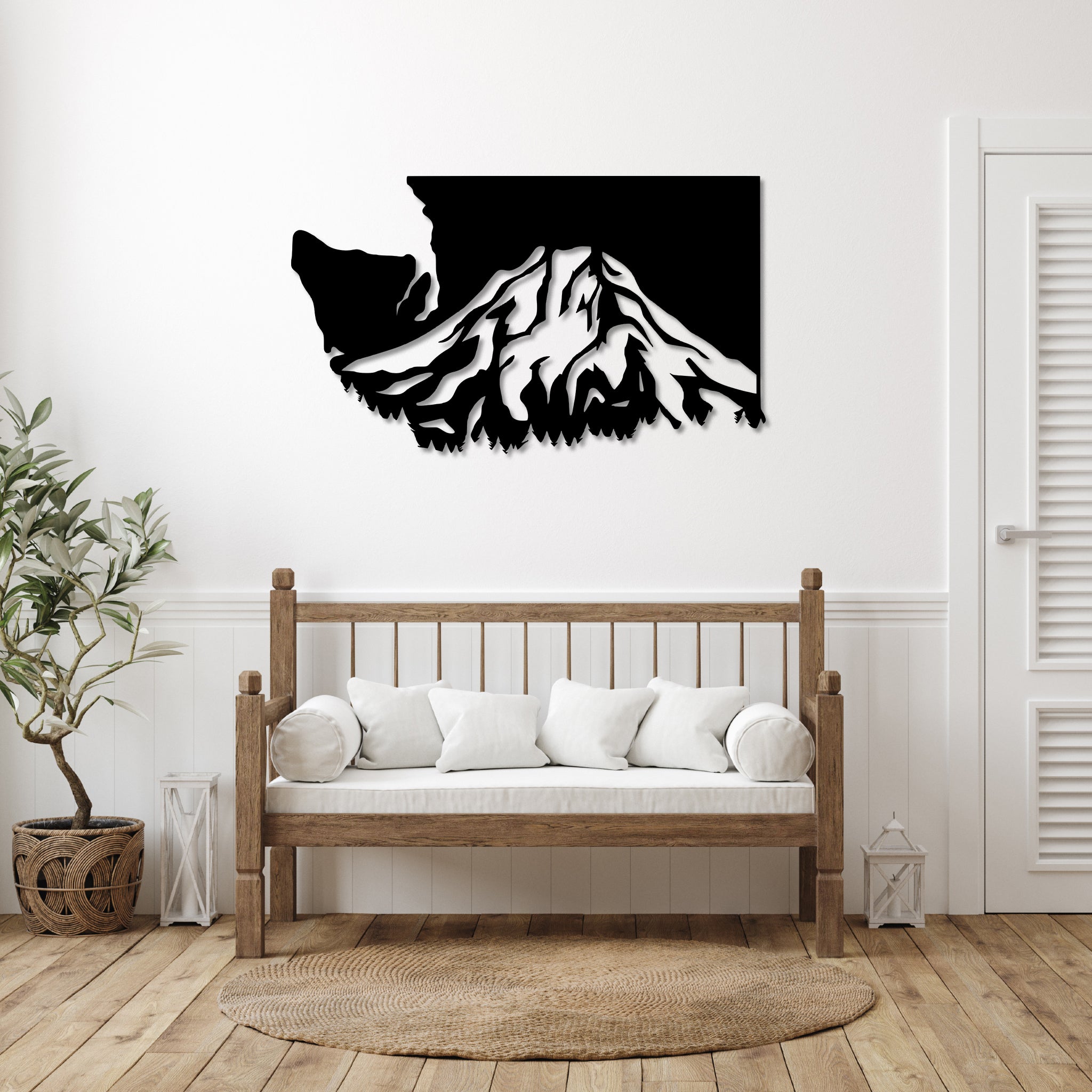 Image of Washington Mt Rainier - Metal Wall Art