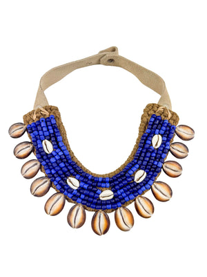 Cowrie Collar Necklace | Indigo Range - Twine & Twig