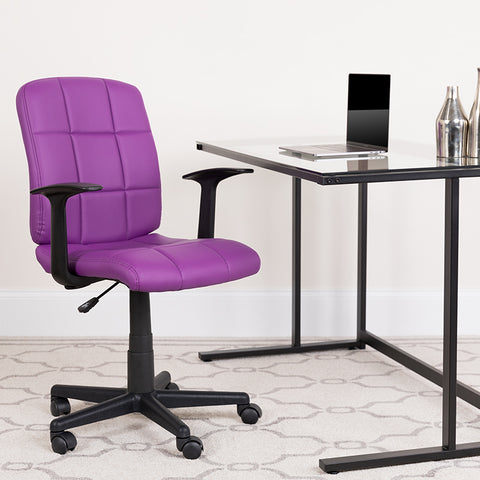 purple office chair