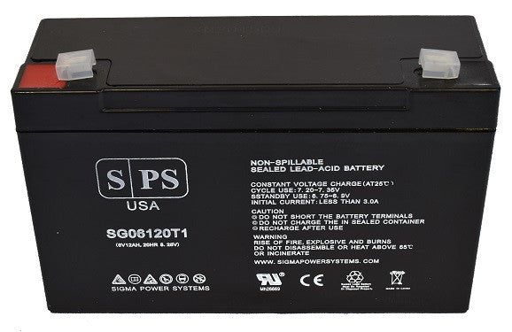 SureLite 1500 Emergency Exit light 6V 12Ah Battery | Sigma Batteries