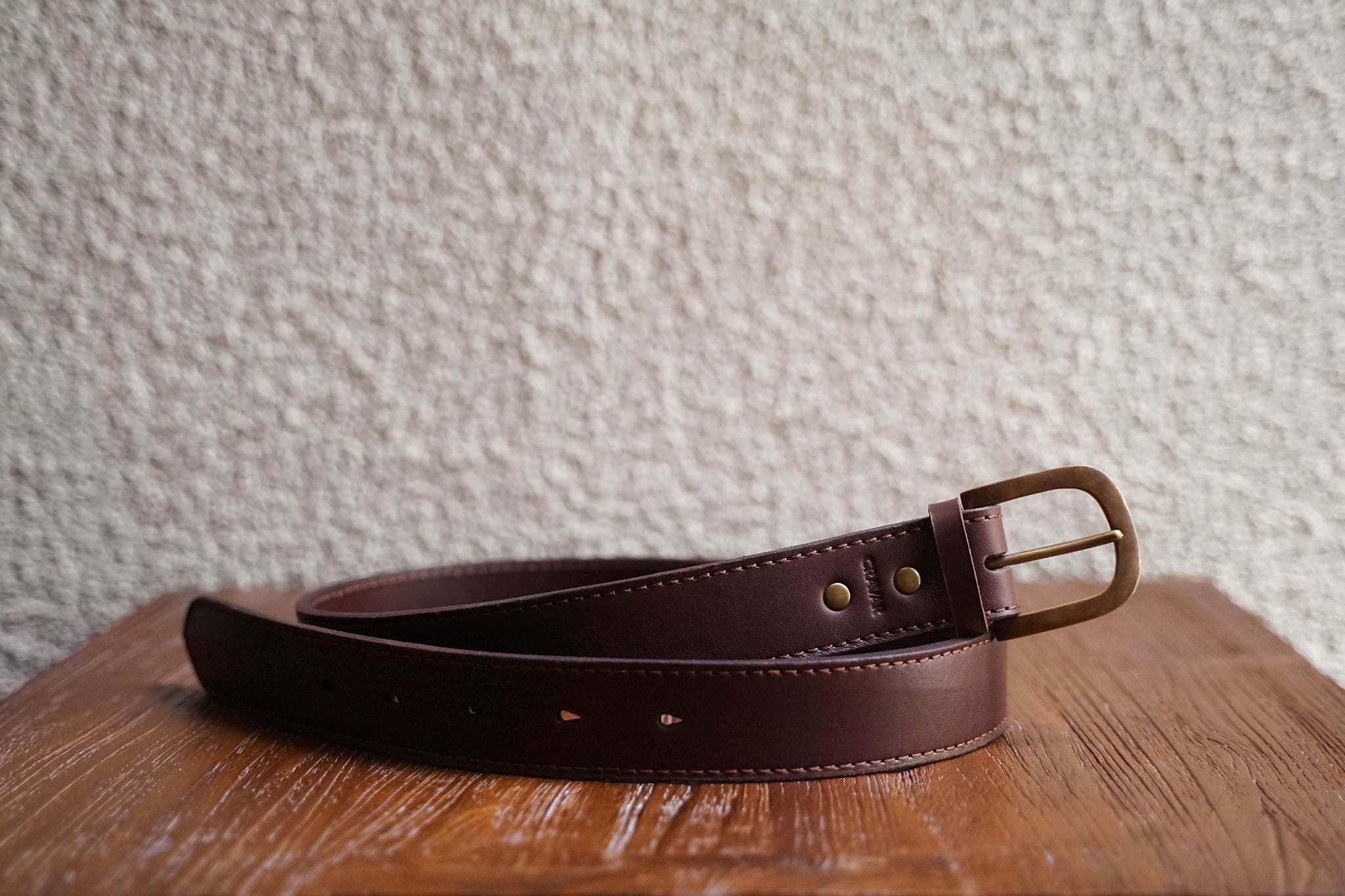 Everyday Leather Belt 40mm | Fox | Monogrammed | Cravar