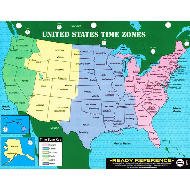 time zone differences united states