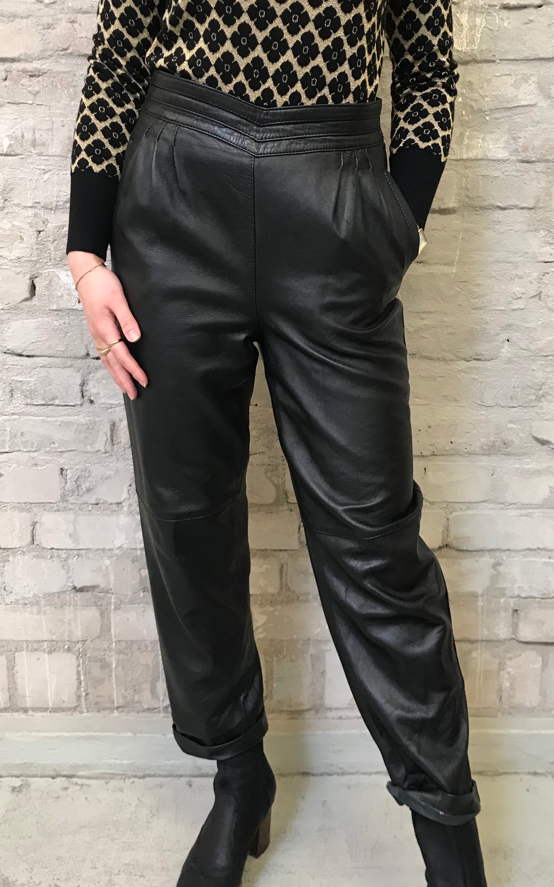 Vintage 80s Leather Pants – 1968vintage