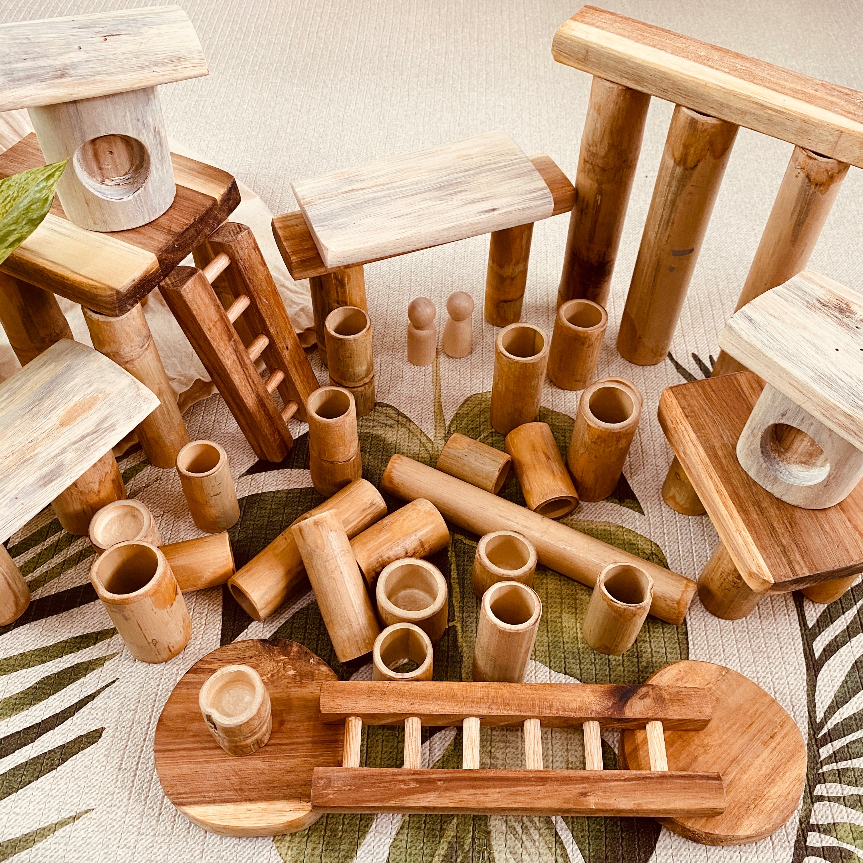 bamboo building set