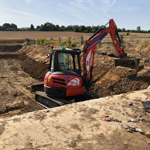 Digger in the Sunken Garden