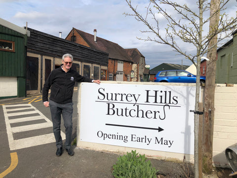 Surrey Hills Butchers sign