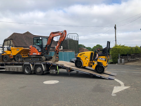 Machinery being delivered