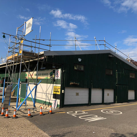 Scaffolding for the solar panels