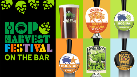 Beers on the Bar for the Hop Harvest Festival