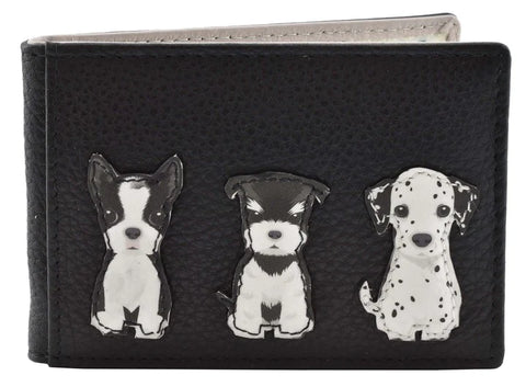 Mala Leather Best Friends Scotty Dog Coin Purse with RFID