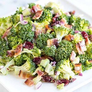 Broccoli walnut salad - grow broccoli