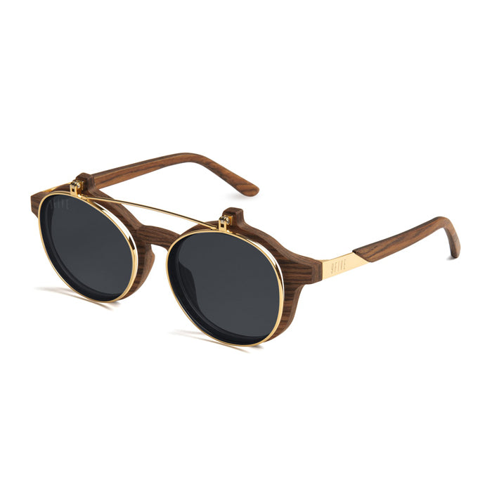 9Five Lane Wood 24K Gold Flip Up Sunglasses – Beyond Hype | Premier ...