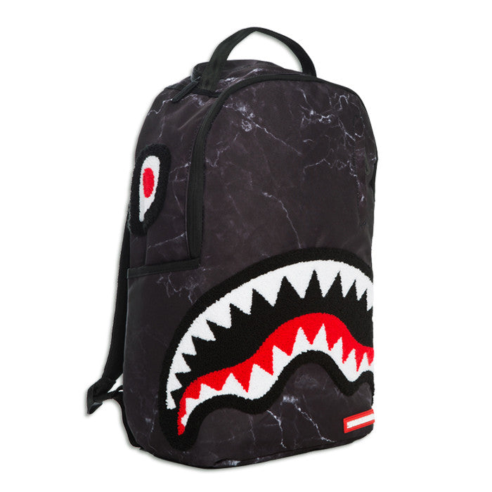 Sprayground Chenille Black Marble Shark Backpack – Beyond Hype | Premier Streetwear