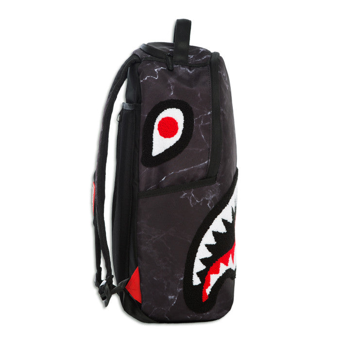 Sprayground Chenille Black Marble Shark Backpack – Beyond Hype | Premier Streetwear