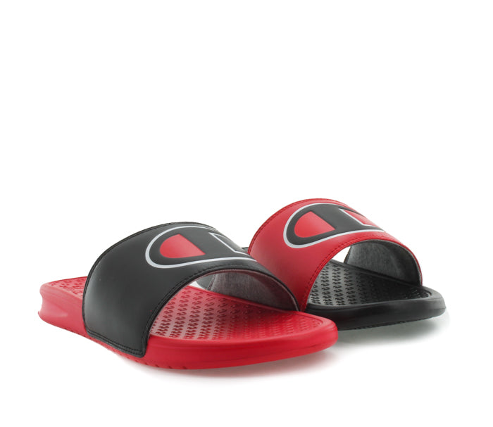 red and black slides