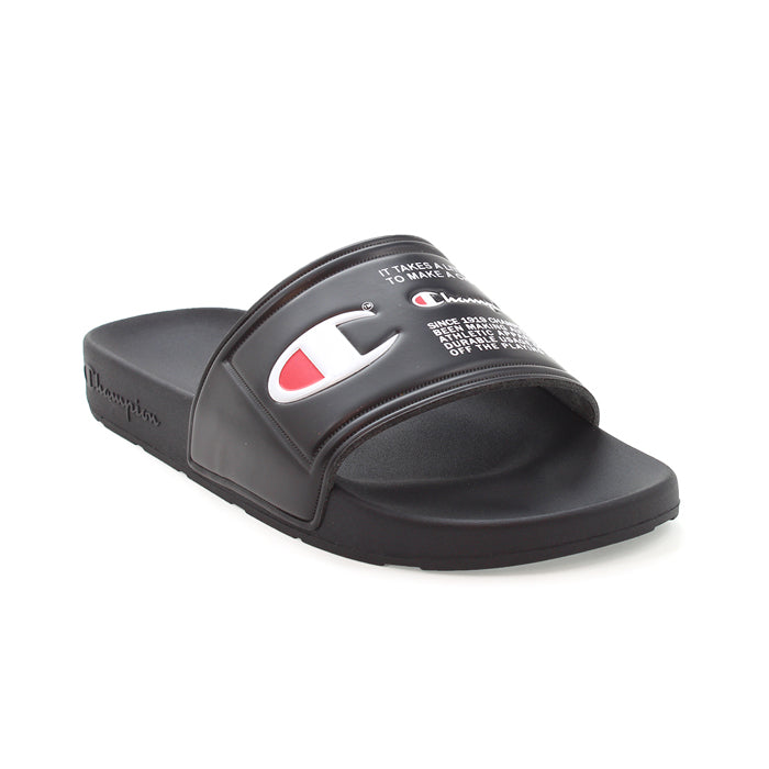 black champion flip flops