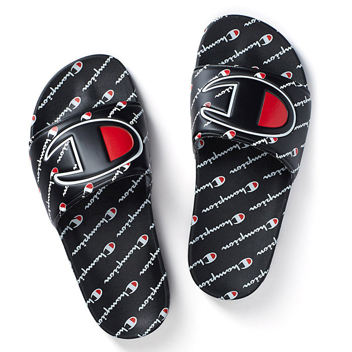 champion repeating logo slides