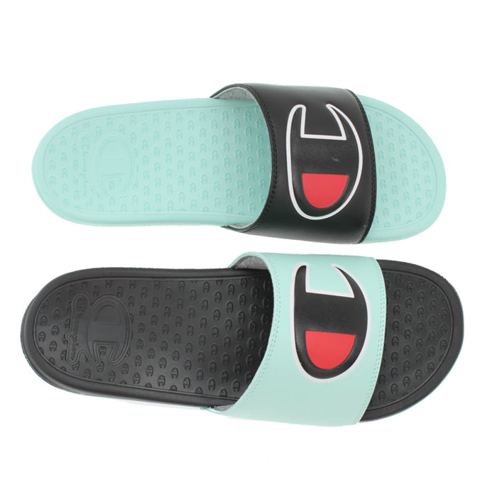 baby blue champion slides