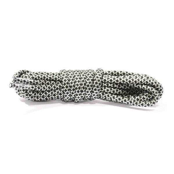 metallic silver shoelaces