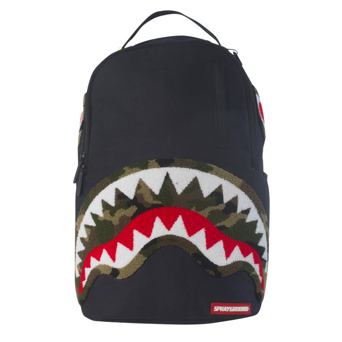 Sprayground Camo Chenille Shark Backpack – Beyond Hype | Premier Streetwear