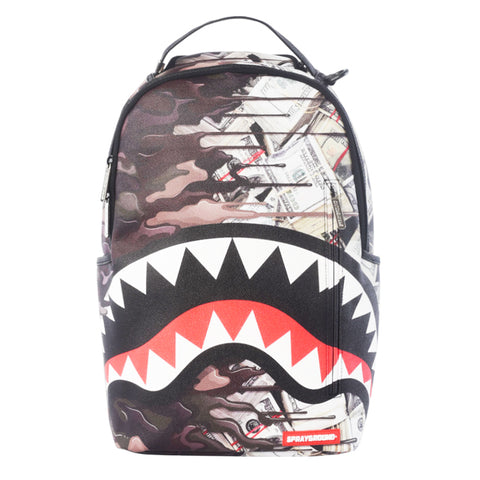 Sprayground Chenille Black Camo Shark Backpack – Beyond Hype | Premier ...