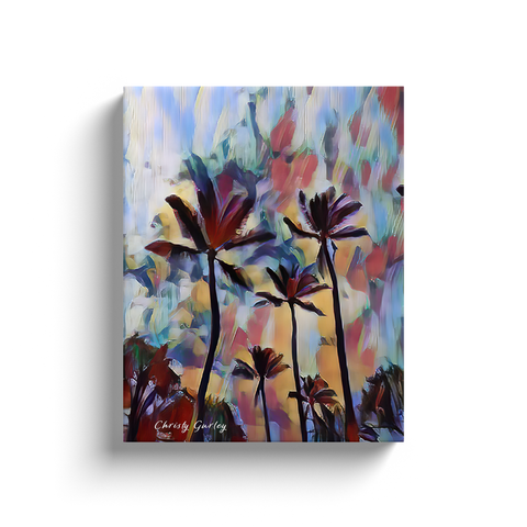 Expressionist Palms Canvas Prints