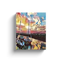 Sunset at the Marina Canvas Prints