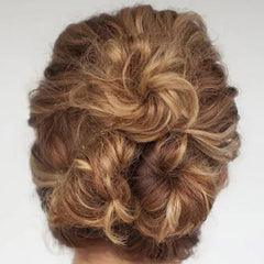 curly hair updo