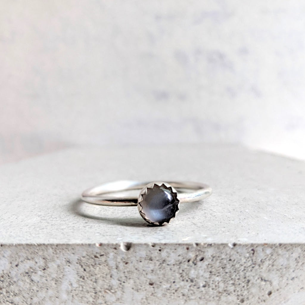 "Angharad" moonstone ring