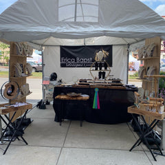 Adorn Jewelry, Erica Bapst booth at Canandaigua Art and Music Fest, jewelry category winner 