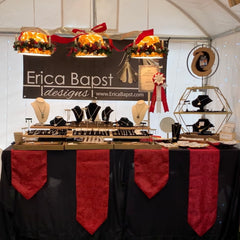 Adorn Jewelry, Erica Bapst booth at Canandaigua Christkindl Market, jewelry category winner