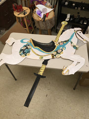 carousel horse after being cut out