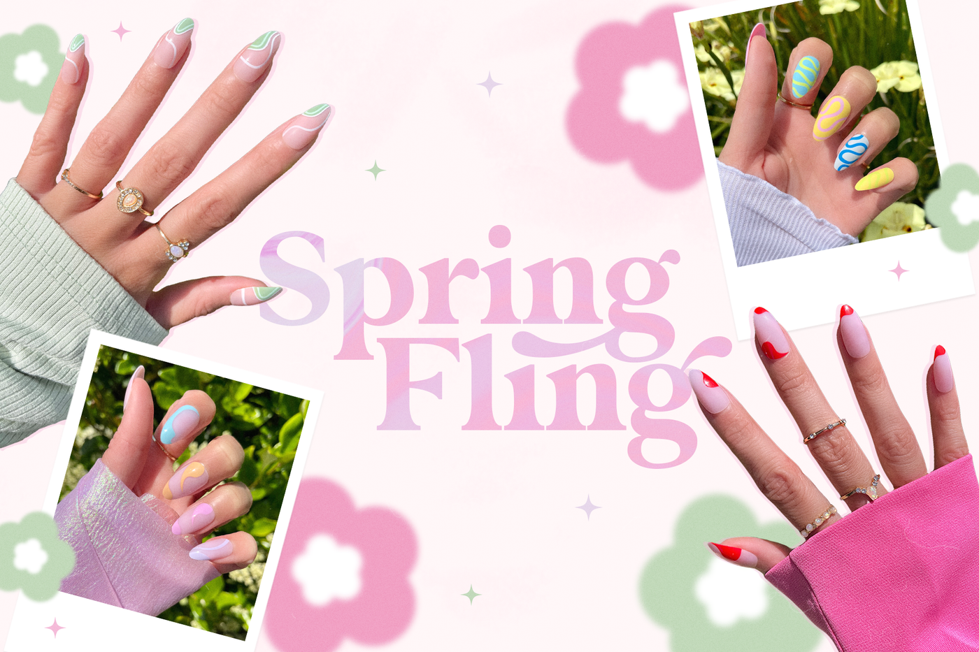 Spring Fling press on nails