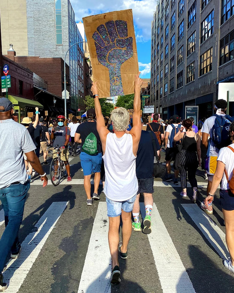 Jason Brickhill at Black Lives Matter March in New York City NYC 2020