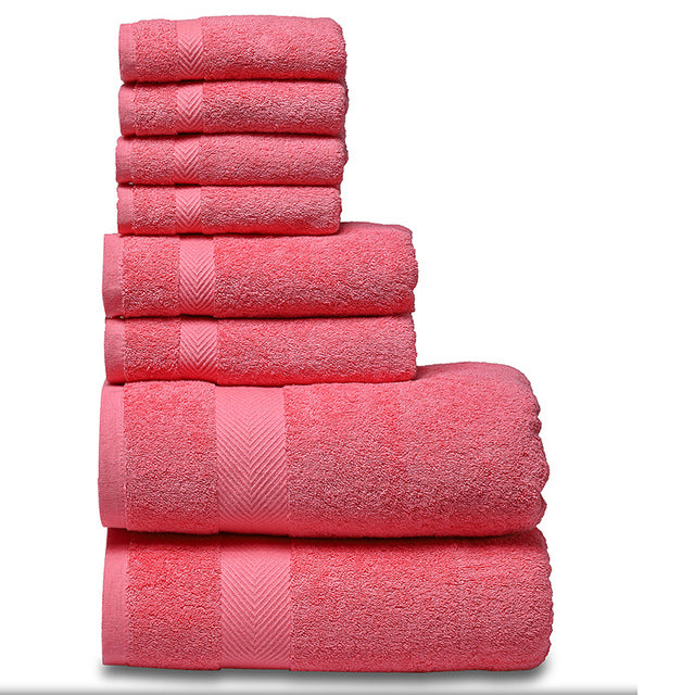 SEMAXE Luxury Bath Towel Set,2 Large Bath Towels,2 Hand Towels,4  Washcloths. Cot