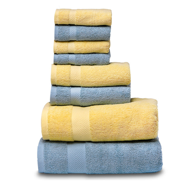 SEMAXE Luxury Bath Towel Set,2 Large Bath Towels,2 Hand Towels,4  Washcloths. Cot