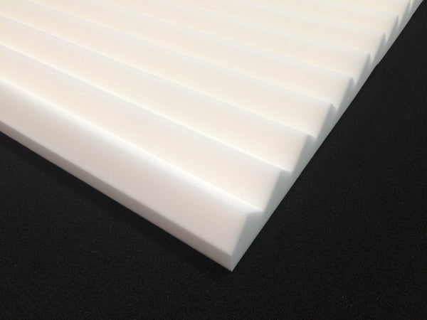 Mel-Acoustic Wedge 40mm White Melamine Acoustic Foam Panel 600x600 Pack Of 10 2