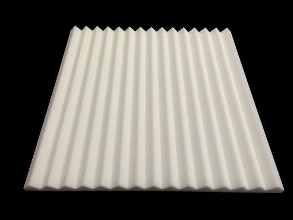 Mel-Acoustic Wedge 40mm White Melamine Acoustic Foam Panel 600x600 Pack Of 10 9