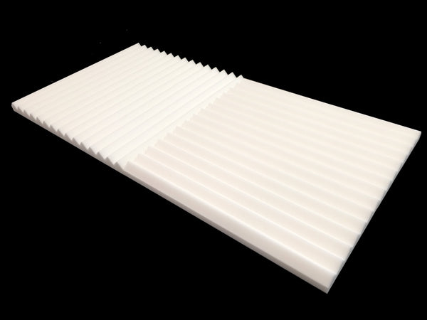 Mel-Acoustic Wedge 40mm White Melamine Acoustic Foam Panel 600x600 Pack Of 10 7