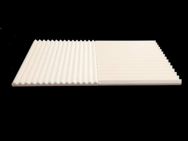 Mel-Acoustic Wedge 40mm White Melamine Acoustic Foam Panel 600x600 Pack Of 10 6