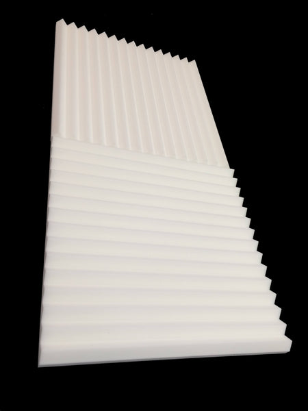 Mel-Acoustic Wedge 40mm White Melamine Acoustic Foam Panel 600x600 Pack Of 10 5