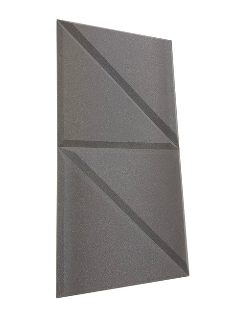 Buy mid-grey Tri-Panel 24&quot; Acoustic Studio Foam Tile Pack