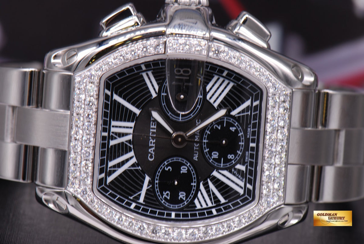 GML1075   Cartier Roadster Chronograph Black Custom Diamonds Ref 2618 MINT   13 1200x.JPG?v=1473677625