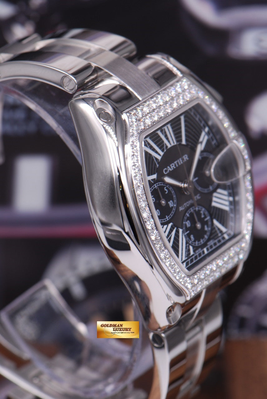 GML1075   Cartier Roadster Chronograph Black Custom Diamonds Ref 2618 MINT   3 1200x.JPG?v=1473677612