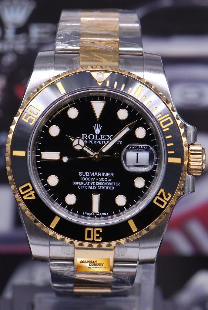 submariner rolex half gold